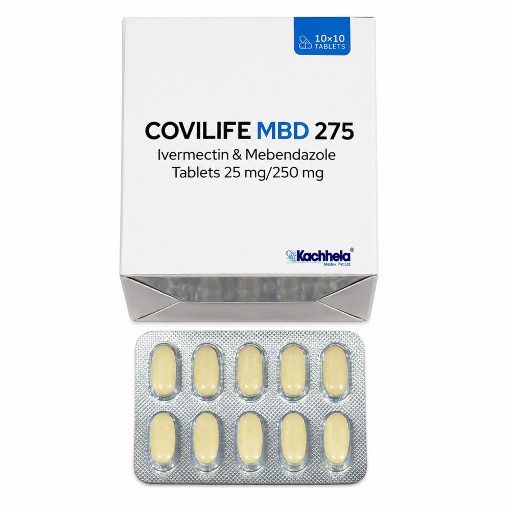 Ivermactin 25 mg + Mebendazole 250 mg